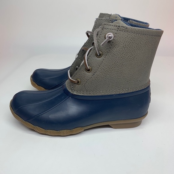 Sperry Duck Boots Womens Blue Leather STS83685 - Picture 3 of 6